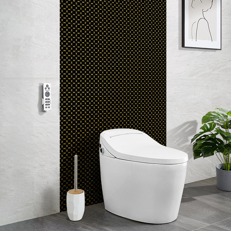 Mosaic Tile Wallpaper PVC Square Shape Peel and Stick Backsplash Black 10-Piece Set Clearhalo 'Flooring 'Home Improvement' 'home_improvement' 'home_improvement_peel_stick_blacksplash' 'Peel & Stick Backsplash Tile' 'peel_stick_blacksplash' 'Walls & Ceilings' Walls and Ceiling' 7183850