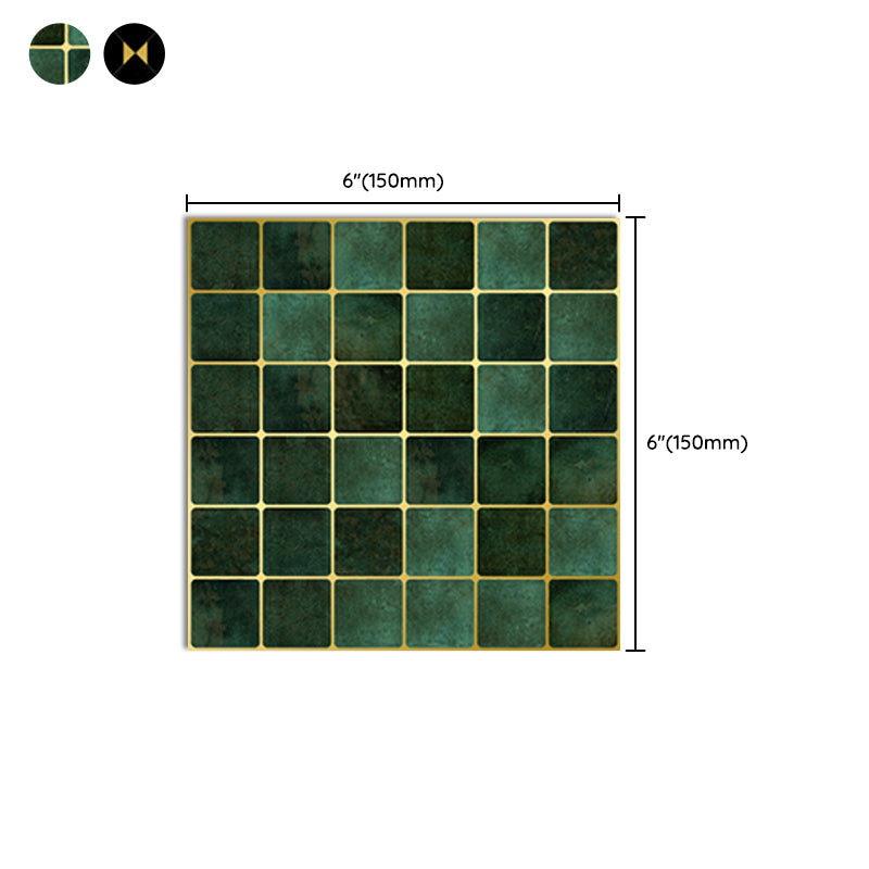 Mosaic Tile Wallpaper PVC Square Shape Peel and Stick Backsplash Clearhalo 'Flooring 'Home Improvement' 'home_improvement' 'home_improvement_peel_stick_blacksplash' 'Peel & Stick Backsplash Tile' 'peel_stick_blacksplash' 'Walls & Ceilings' Walls and Ceiling' 7183858