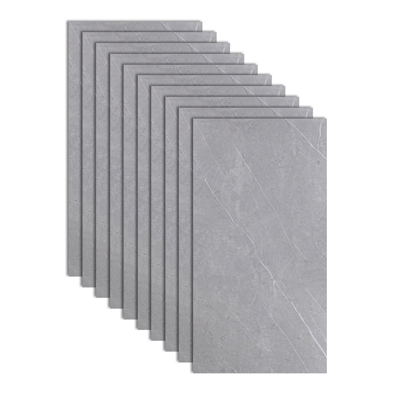 Field Tile Wallpaper Waterproof Peel and Stick Backsplash Wall Tile Silver Gray 1'4" x 2'7" 10-Piece Set Clearhalo 'Flooring 'Home Improvement' 'home_improvement' 'home_improvement_peel_stick_blacksplash' 'Peel & Stick Backsplash Tile' 'peel_stick_blacksplash' 'Walls & Ceilings' Walls and Ceiling' 7183863