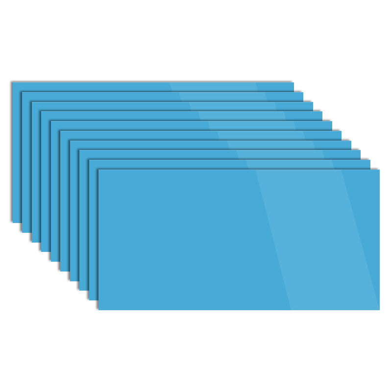 Field Tile Wallpaper Waterproof Peel and Stick Backsplash Wall Tile Blue 1'6" x 3' 10-Piece Set Clearhalo 'Flooring 'Home Improvement' 'home_improvement' 'home_improvement_peel_stick_blacksplash' 'Peel & Stick Backsplash Tile' 'peel_stick_blacksplash' 'Walls & Ceilings' Walls and Ceiling' 7183872