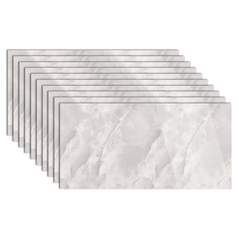 Field Tile Wallpaper Waterproof Peel and Stick Backsplash Wall Tile Light Gray-White 1'6" x 3' 10-Piece Set Clearhalo 'Flooring 'Home Improvement' 'home_improvement' 'home_improvement_peel_stick_blacksplash' 'Peel & Stick Backsplash Tile' 'peel_stick_blacksplash' 'Walls & Ceilings' Walls and Ceiling' 7183878