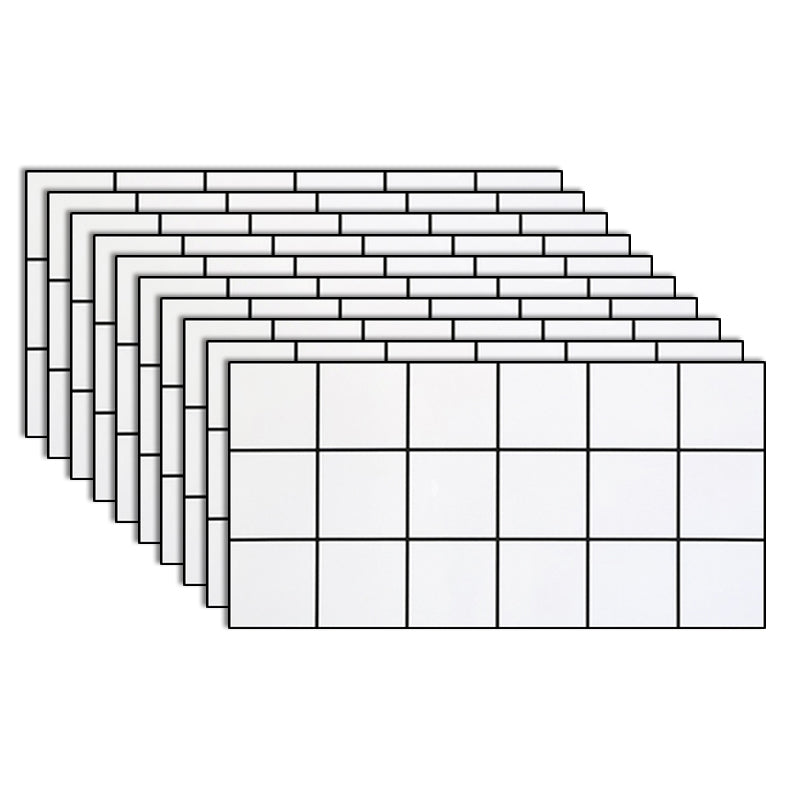 Field Tile Wallpaper Waterproof Peel and Stick Backsplash Wall Tile Cream 1' x 2' 10-Piece Set Clearhalo 'Flooring 'Home Improvement' 'home_improvement' 'home_improvement_peel_stick_blacksplash' 'Peel & Stick Backsplash Tile' 'peel_stick_blacksplash' 'Walls & Ceilings' Walls and Ceiling' 7183883