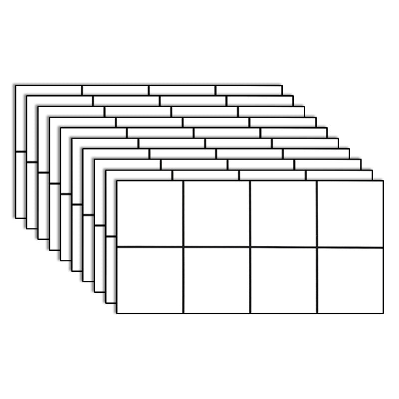 Field Tile Wallpaper Waterproof Peel and Stick Backsplash Wall Tile Milky White 1' x 2' 10-Piece Set Clearhalo 'Flooring 'Home Improvement' 'home_improvement' 'home_improvement_peel_stick_blacksplash' 'Peel & Stick Backsplash Tile' 'peel_stick_blacksplash' 'Walls & Ceilings' Walls and Ceiling' 7183888