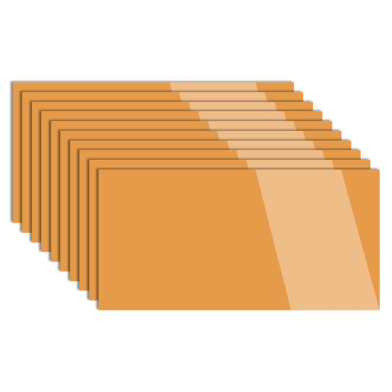 Field Tile Wallpaper Waterproof Peel and Stick Backsplash Wall Tile Orange 1'6" x 3' 10-Piece Set Clearhalo 'Flooring 'Home Improvement' 'home_improvement' 'home_improvement_peel_stick_blacksplash' 'Peel & Stick Backsplash Tile' 'peel_stick_blacksplash' 'Walls & Ceilings' Walls and Ceiling' 7183889