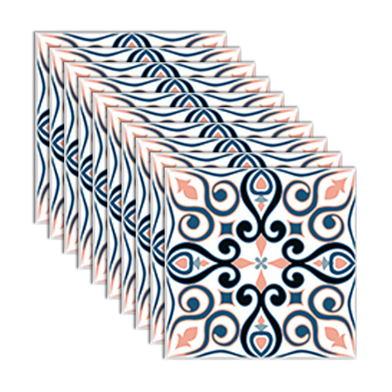 PVC Peel and Stick Backsplash Mosaic Tile Wallpaper with Square Shape Navy 10-Piece Set Clearhalo 'Flooring 'Home Improvement' 'home_improvement' 'home_improvement_peel_stick_blacksplash' 'Peel & Stick Backsplash Tile' 'peel_stick_blacksplash' 'Walls & Ceilings' Walls and Ceiling' 7183903