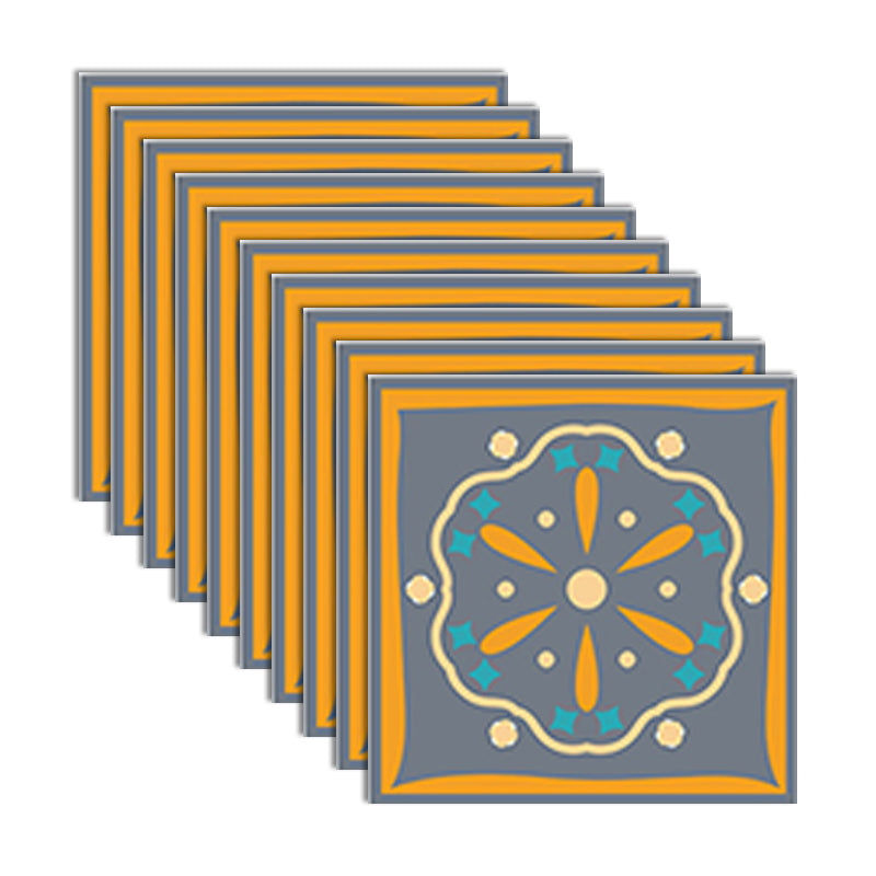 PVC Peel and Stick Backsplash Mosaic Tile Wallpaper with Square Shape Green 10-Piece Set Clearhalo 'Flooring 'Home Improvement' 'home_improvement' 'home_improvement_peel_stick_blacksplash' 'Peel & Stick Backsplash Tile' 'peel_stick_blacksplash' 'Walls & Ceilings' Walls and Ceiling' 7183904