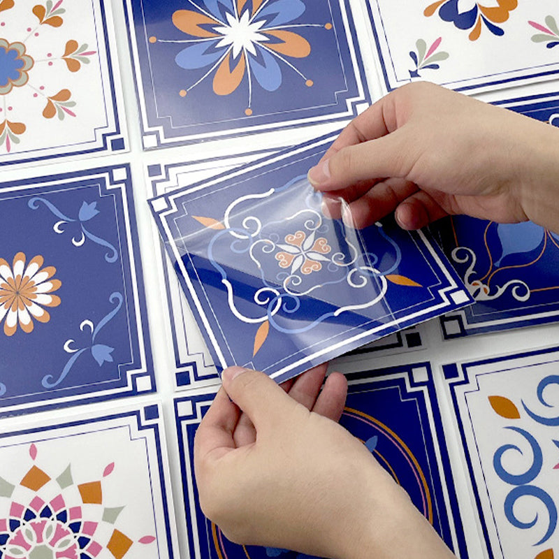 PVC Peel and Stick Backsplash Mosaic Tile Wallpaper with Square Shape Clearhalo 'Flooring 'Home Improvement' 'home_improvement' 'home_improvement_peel_stick_blacksplash' 'Peel & Stick Backsplash Tile' 'peel_stick_blacksplash' 'Walls & Ceilings' Walls and Ceiling' 7183908