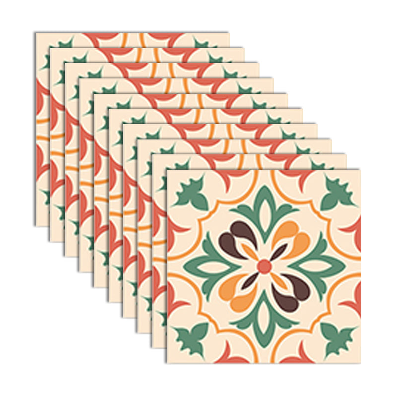 PVC Peel and Stick Backsplash Mosaic Tile Wallpaper with Square Shape Beige 10-Piece Set Clearhalo 'Flooring 'Home Improvement' 'home_improvement' 'home_improvement_peel_stick_blacksplash' 'Peel & Stick Backsplash Tile' 'peel_stick_blacksplash' 'Walls & Ceilings' Walls and Ceiling' 7183916