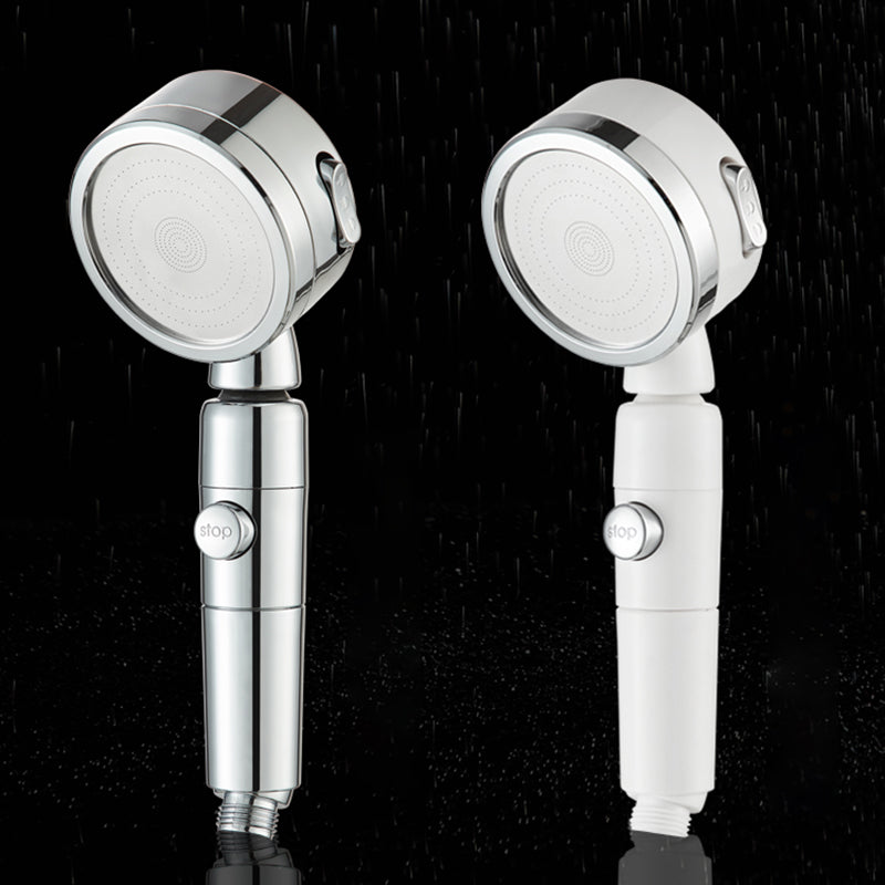 Contemporary 3 Sprays Showerhead Adjustable Spray Pattern Swivel Round Hand Shower Clearhalo 'Bathroom Remodel & Bathroom Fixtures' 'Home Improvement' 'home_improvement' 'home_improvement_shower_heads' 'Shower Heads' 'shower_heads' 'Showers & Bathtubs Plumbing' 'Showers & Bathtubs' 7183934