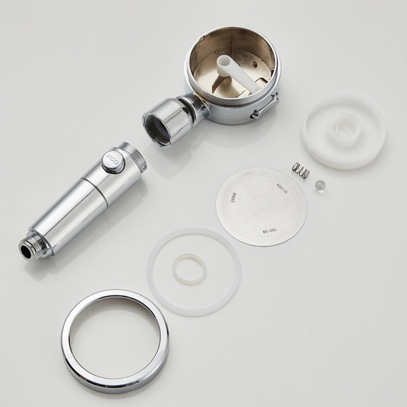 Contemporary 3 Sprays Showerhead Adjustable Spray Pattern Swivel Round Hand Shower Clearhalo 'Bathroom Remodel & Bathroom Fixtures' 'Home Improvement' 'home_improvement' 'home_improvement_shower_heads' 'Shower Heads' 'shower_heads' 'Showers & Bathtubs Plumbing' 'Showers & Bathtubs' 7183941