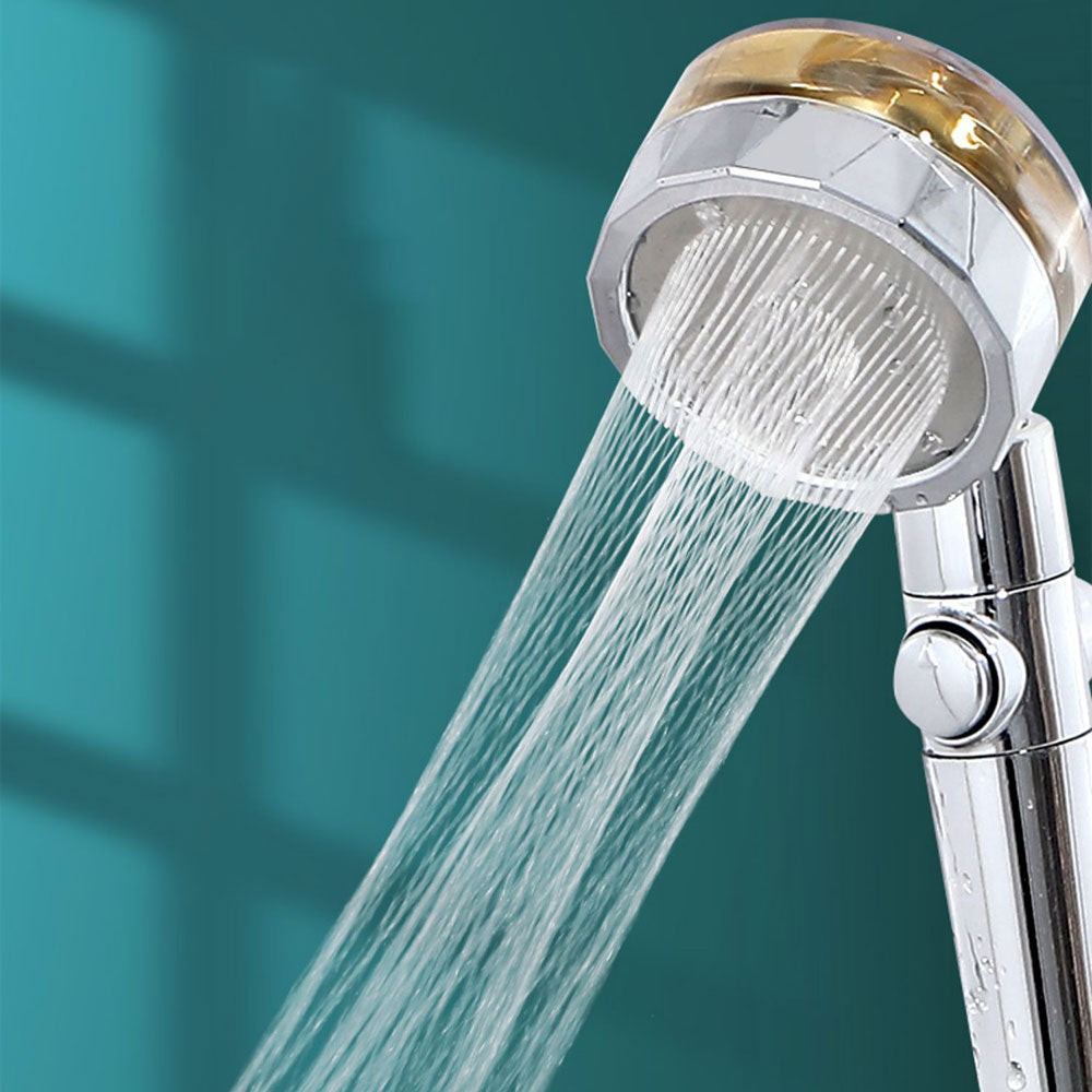 Contemporary Handheld Supercharged Shower Head Round Spray Head Clearhalo 'Bathroom Remodel & Bathroom Fixtures' 'Home Improvement' 'home_improvement' 'home_improvement_shower_heads' 'Shower Heads' 'shower_heads' 'Showers & Bathtubs Plumbing' 'Showers & Bathtubs' 7183954