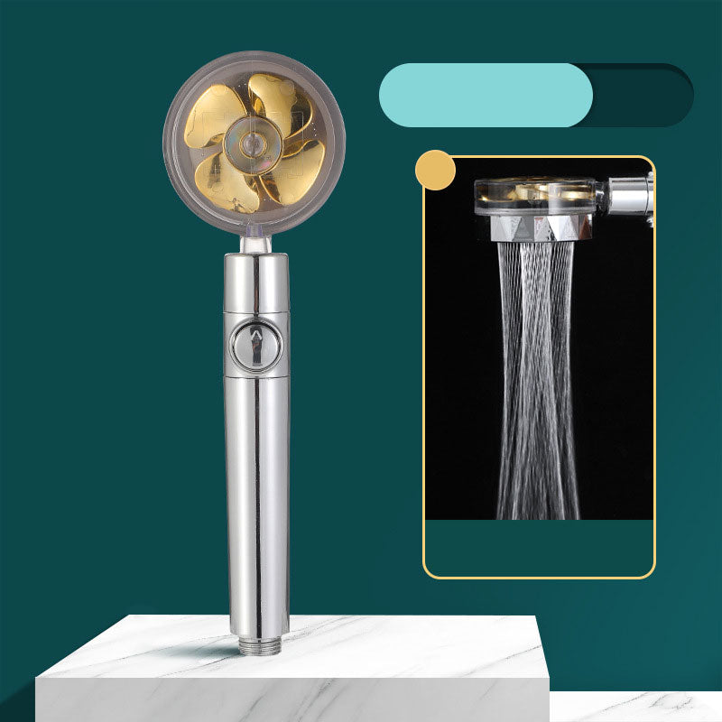 Contemporary Handheld Supercharged Shower Head Round Spray Head Clearhalo 'Bathroom Remodel & Bathroom Fixtures' 'Home Improvement' 'home_improvement' 'home_improvement_shower_heads' 'Shower Heads' 'shower_heads' 'Showers & Bathtubs Plumbing' 'Showers & Bathtubs' 7183957