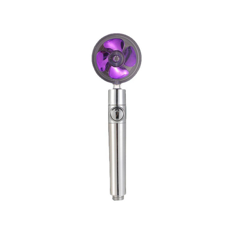 Contemporary Handheld Supercharged Shower Head Round Spray Head Purple Clearhalo 'Bathroom Remodel & Bathroom Fixtures' 'Home Improvement' 'home_improvement' 'home_improvement_shower_heads' 'Shower Heads' 'shower_heads' 'Showers & Bathtubs Plumbing' 'Showers & Bathtubs' 7183964