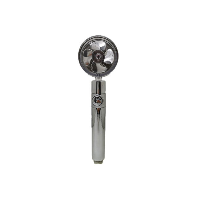 Contemporary Handheld Supercharged Shower Head Round Spray Head Silver Hand Shower Clearhalo 'Bathroom Remodel & Bathroom Fixtures' 'Home Improvement' 'home_improvement' 'home_improvement_shower_heads' 'Shower Heads' 'shower_heads' 'Showers & Bathtubs Plumbing' 'Showers & Bathtubs' 7183974