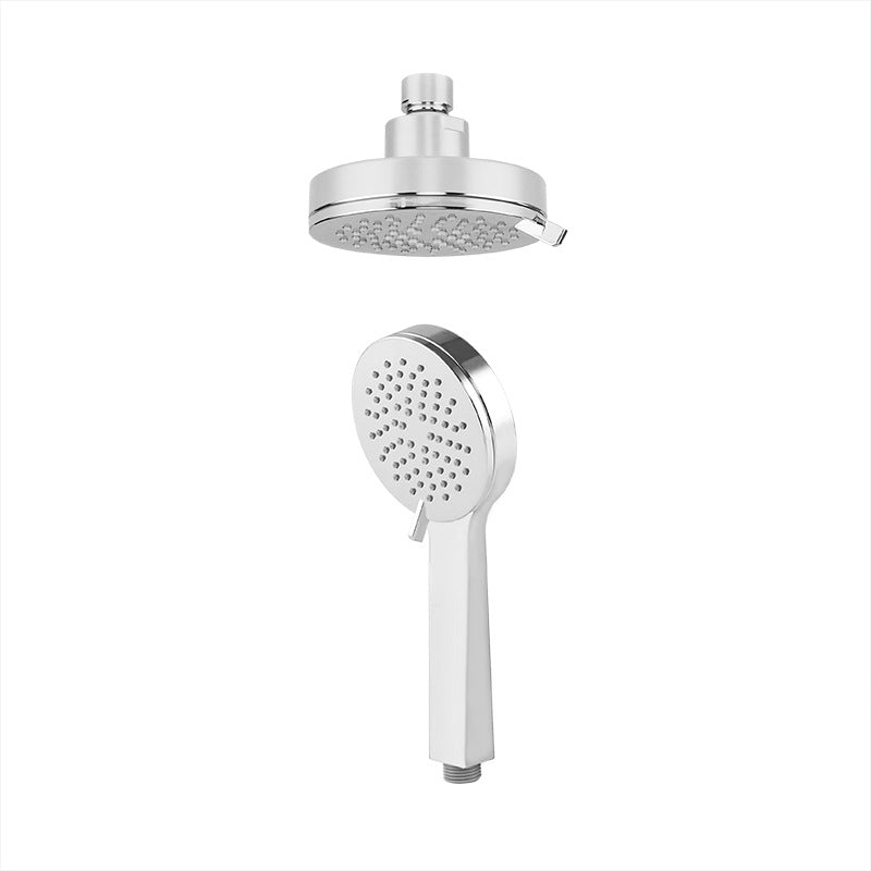 Bathroom Shower Head Standard Round Hand Shower Rain Fall Bathroom Shower Head Clearhalo 'Bathroom Remodel & Bathroom Fixtures' 'Home Improvement' 'home_improvement' 'home_improvement_shower_heads' 'Shower Heads' 'shower_heads' 'Showers & Bathtubs Plumbing' 'Showers & Bathtubs' 7183983