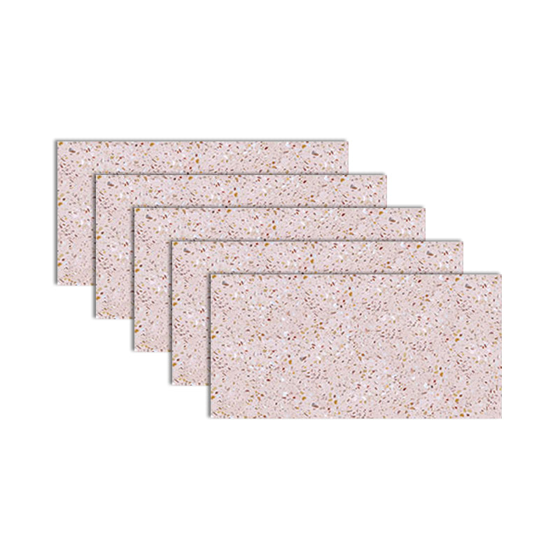 Single Tile Wallpaper PVC Waterproof Peel and Stick Backsplash Tile Pink 1' x 2' 5-Piece Set Clearhalo 'Flooring 'Home Improvement' 'home_improvement' 'home_improvement_peel_stick_blacksplash' 'Peel & Stick Backsplash Tile' 'peel_stick_blacksplash' 'Walls & Ceilings' Walls and Ceiling' 7184347