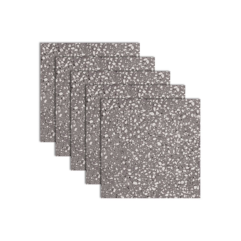 Single Tile Wallpaper PVC Waterproof Peel and Stick Backsplash Tile Grey 5-Piece Set Clearhalo 'Flooring 'Home Improvement' 'home_improvement' 'home_improvement_peel_stick_blacksplash' 'Peel & Stick Backsplash Tile' 'peel_stick_blacksplash' 'Walls & Ceilings' Walls and Ceiling' 7184352