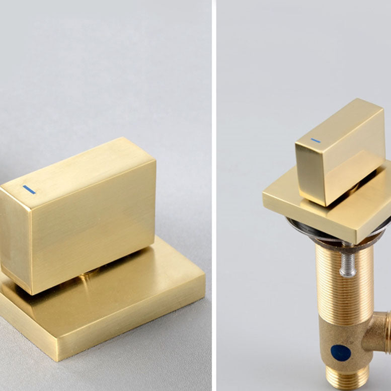 Modern Square Brass Tub Faucet with 2 Handles Deck Mount Bathroom Faucet Clearhalo 'Bathroom Remodel & Bathroom Fixtures' 'Bathtub Faucets' 'bathtub_faucets' 'Home Improvement' 'home_improvement' 'home_improvement_bathtub_faucets' 7184639