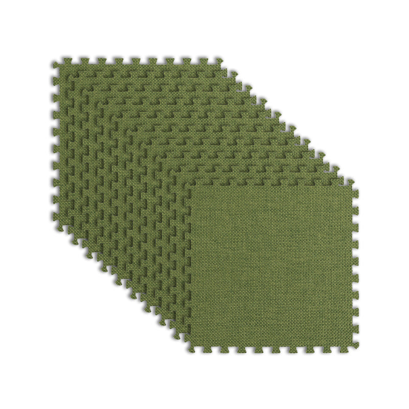 Modern Floor Tile Foam Interlocking Stain Resistant Indoor Floor Carpet Tile Army Green Clearhalo 'Carpet Tiles & Carpet Squares' 'carpet_tiles_carpet_squares' 'Flooring 'Home Improvement' 'home_improvement' 'home_improvement_carpet_tiles_carpet_squares' Walls and Ceiling' 7184725