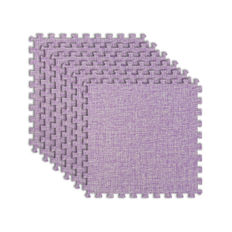 Modern Floor Tile Foam Interlocking Stain Resistant Indoor Floor Carpet Tile Purple 24"L x 24"W Clearhalo 'Carpet Tiles & Carpet Squares' 'carpet_tiles_carpet_squares' 'Flooring 'Home Improvement' 'home_improvement' 'home_improvement_carpet_tiles_carpet_squares' Walls and Ceiling' 7184730