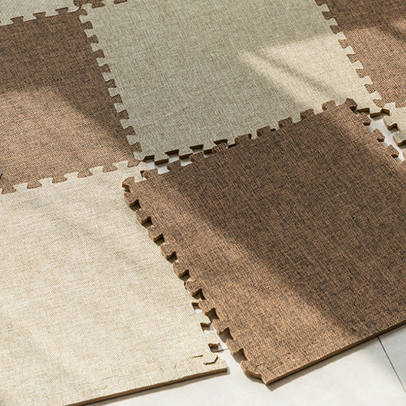 Modern Floor Tile Foam Interlocking Stain Resistant Indoor Floor Carpet Tile Clearhalo 'Carpet Tiles & Carpet Squares' 'carpet_tiles_carpet_squares' 'Flooring 'Home Improvement' 'home_improvement' 'home_improvement_carpet_tiles_carpet_squares' Walls and Ceiling' 7184731