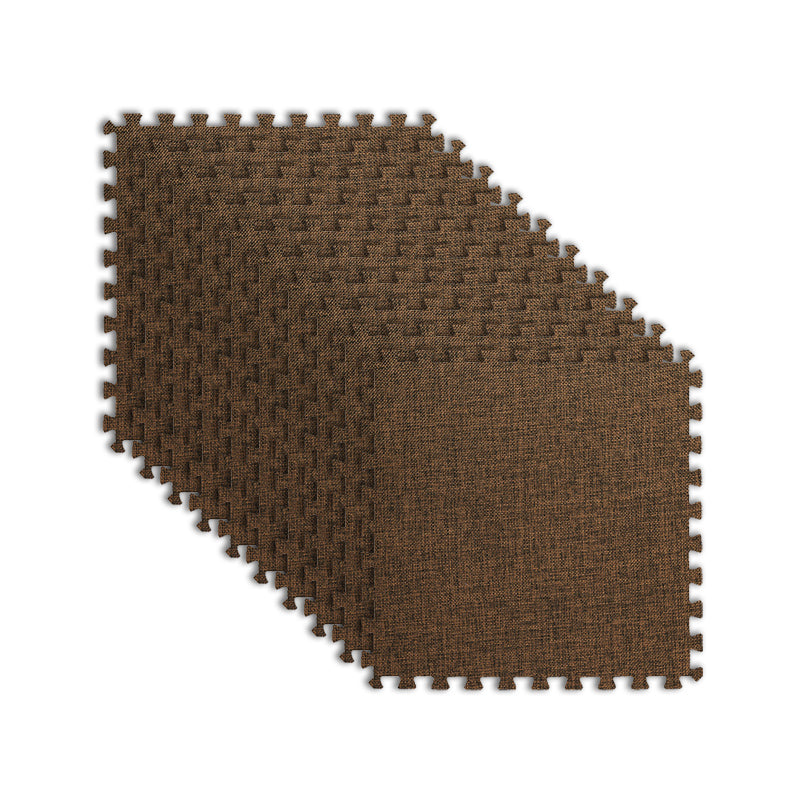 Modern Floor Tile Foam Interlocking Stain Resistant Indoor Floor Carpet Tile Coffee Clearhalo 'Carpet Tiles & Carpet Squares' 'carpet_tiles_carpet_squares' 'Flooring 'Home Improvement' 'home_improvement' 'home_improvement_carpet_tiles_carpet_squares' Walls and Ceiling' 7184735