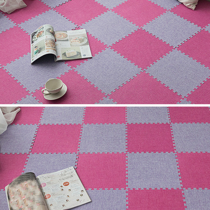 Modern Floor Tile Foam Interlocking Stain Resistant Indoor Floor Carpet Tile Orchid Clearhalo 'Carpet Tiles & Carpet Squares' 'carpet_tiles_carpet_squares' 'Flooring 'Home Improvement' 'home_improvement' 'home_improvement_carpet_tiles_carpet_squares' Walls and Ceiling' 7184744
