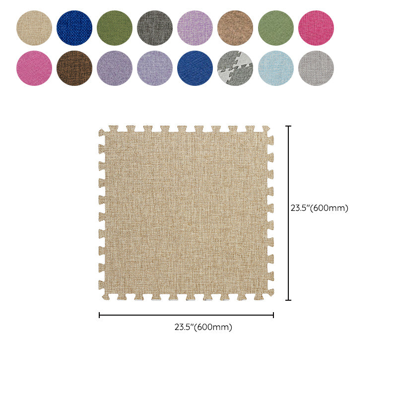 Modern Floor Tile Foam Interlocking Stain Resistant Indoor Floor Carpet Tile Clearhalo 'Carpet Tiles & Carpet Squares' 'carpet_tiles_carpet_squares' 'Flooring 'Home Improvement' 'home_improvement' 'home_improvement_carpet_tiles_carpet_squares' Walls and Ceiling' 7184750