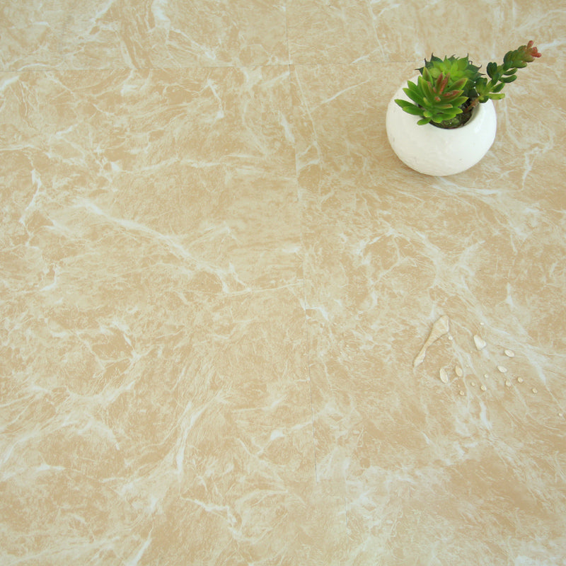 Peel & Stick Vinyl Flooring Low Gloss Marble Look Vinyl Flooring Beige Clearhalo 'Flooring 'Home Improvement' 'home_improvement' 'home_improvement_vinyl_flooring' 'Vinyl Flooring' 'vinyl_flooring' Walls and Ceiling' 7184780