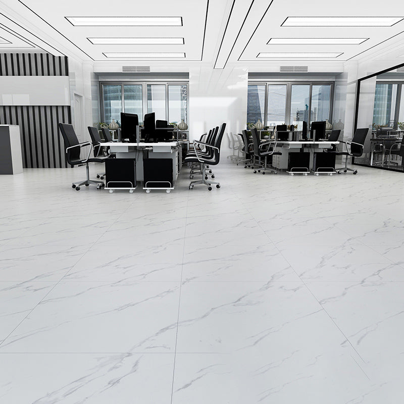 Peel & Stick Vinyl Flooring Low Gloss Marble Look Vinyl Flooring Off-White Clearhalo 'Flooring 'Home Improvement' 'home_improvement' 'home_improvement_vinyl_flooring' 'Vinyl Flooring' 'vinyl_flooring' Walls and Ceiling' 7184788