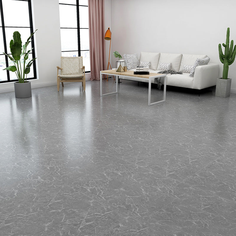 Peel & Stick Vinyl Flooring Low Gloss Marble Look Vinyl Flooring Dark Gray Clearhalo 'Flooring 'Home Improvement' 'home_improvement' 'home_improvement_vinyl_flooring' 'Vinyl Flooring' 'vinyl_flooring' Walls and Ceiling' 7184795
