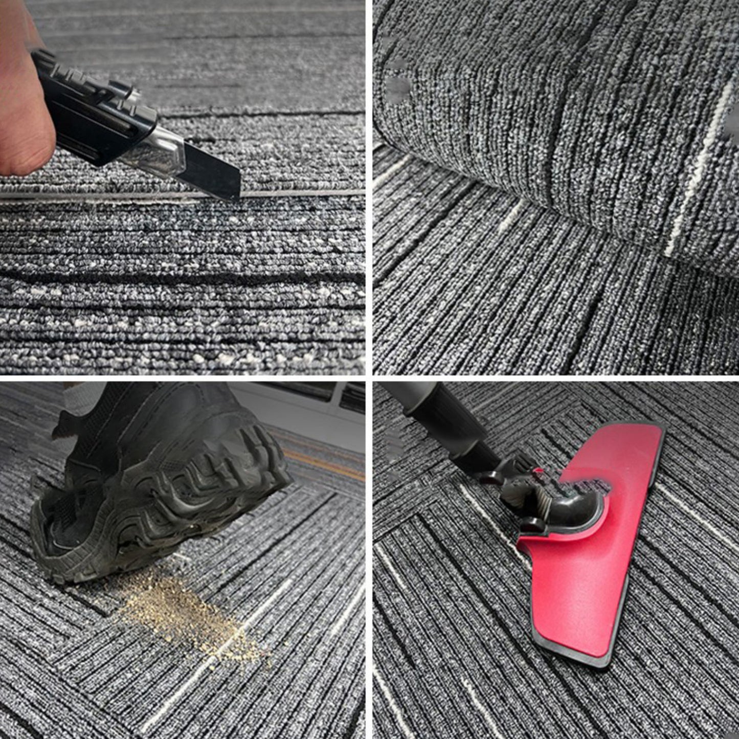 Modern Carpet Floor Tile Self Adhesive Level Loop Fade Resistant Carpet Tile Clearhalo 'Carpet Tiles & Carpet Squares' 'carpet_tiles_carpet_squares' 'Flooring 'Home Improvement' 'home_improvement' 'home_improvement_carpet_tiles_carpet_squares' Walls and Ceiling' 7184816