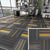 Modern Carpet Floor Tile Self Adhesive Level Loop Fade Resistant Carpet Tile Black-Orange Asphalt Clearhalo 'Carpet Tiles & Carpet Squares' 'carpet_tiles_carpet_squares' 'Flooring 'Home Improvement' 'home_improvement' 'home_improvement_carpet_tiles_carpet_squares' Walls and Ceiling' 7184843