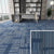 Modern Carpet Floor Tile Self Adhesive Level Loop Fade Resistant Carpet Tile Blue-White Clearhalo 'Carpet Tiles & Carpet Squares' 'carpet_tiles_carpet_squares' 'Flooring 'Home Improvement' 'home_improvement' 'home_improvement_carpet_tiles_carpet_squares' Walls and Ceiling' 7184851