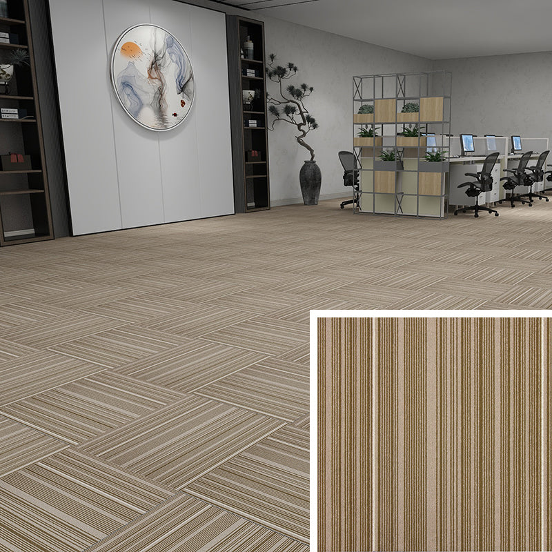 Modern Carpet Floor Tile Self Adhesive Level Loop Fade Resistant Carpet Tile Amber Clearhalo 'Carpet Tiles & Carpet Squares' 'carpet_tiles_carpet_squares' 'Flooring 'Home Improvement' 'home_improvement' 'home_improvement_carpet_tiles_carpet_squares' Walls and Ceiling' 7184852