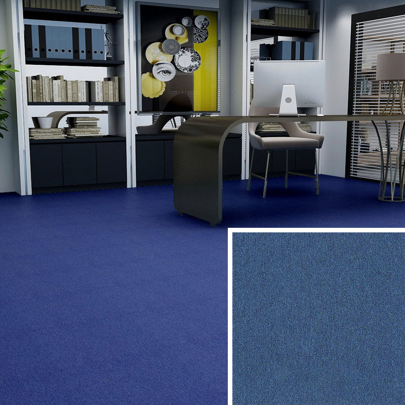 Modern Carpet Floor Tile Self Adhesive Level Loop Fade Resistant Carpet Tile Blue Clearhalo 'Carpet Tiles & Carpet Squares' 'carpet_tiles_carpet_squares' 'Flooring 'Home Improvement' 'home_improvement' 'home_improvement_carpet_tiles_carpet_squares' Walls and Ceiling' 7184856