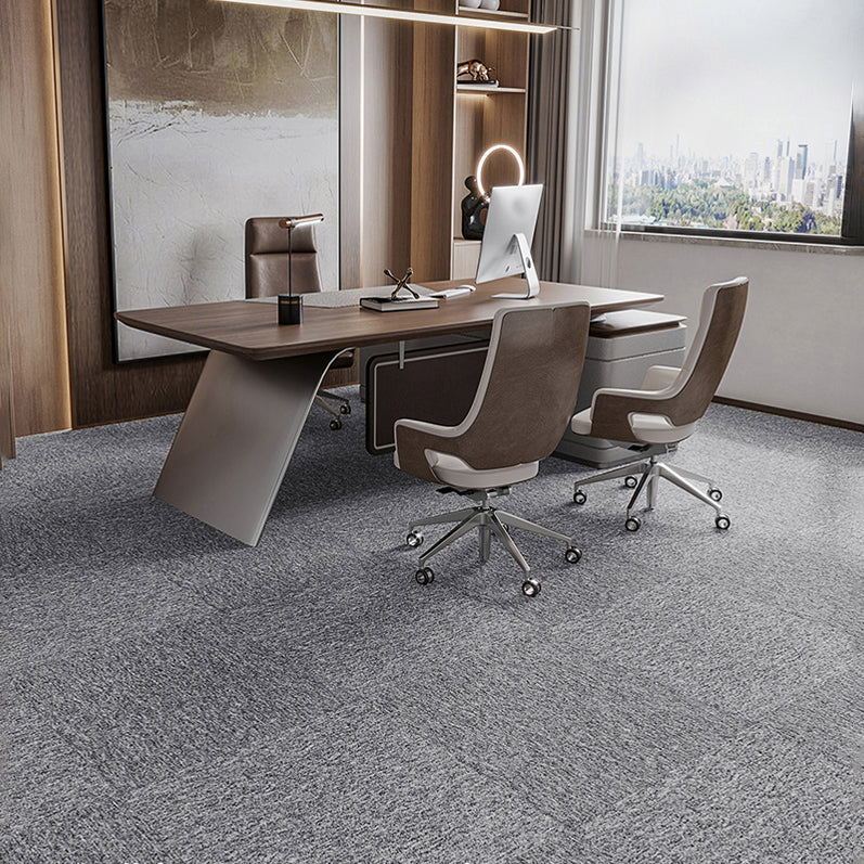 Indoor Carpet Tiles Level Loop Carpet Tiles with Fire Resistant Clearhalo 'Carpet Tiles & Carpet Squares' 'carpet_tiles_carpet_squares' 'Flooring 'Home Improvement' 'home_improvement' 'home_improvement_carpet_tiles_carpet_squares' Walls and Ceiling' 7185050