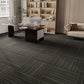 Indoor Carpet Tiles Level Loop Carpet Tiles with Fire Resistant Smoke Gray 40-Piece Set Clearhalo 'Carpet Tiles & Carpet Squares' 'carpet_tiles_carpet_squares' 'Flooring 'Home Improvement' 'home_improvement' 'home_improvement_carpet_tiles_carpet_squares' Walls and Ceiling' 7185061