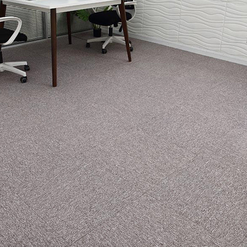 Indoor Carpet Tiles Level Loop Carpet Tiles with Fire Resistant Light Pink 40-Piece Set Clearhalo 'Carpet Tiles & Carpet Squares' 'carpet_tiles_carpet_squares' 'Flooring 'Home Improvement' 'home_improvement' 'home_improvement_carpet_tiles_carpet_squares' Walls and Ceiling' 7185073