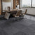 Indoor Carpet Tiles Level Loop Carpet Tiles with Fire Resistant Dark Gray 40-Piece Set Clearhalo 'Carpet Tiles & Carpet Squares' 'carpet_tiles_carpet_squares' 'Flooring 'Home Improvement' 'home_improvement' 'home_improvement_carpet_tiles_carpet_squares' Walls and Ceiling' 7185084