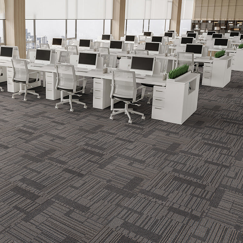 Indoor Carpet Tiles Level Loop Carpet Tiles with Fire Resistant Brown 40-Piece Set Clearhalo 'Carpet Tiles & Carpet Squares' 'carpet_tiles_carpet_squares' 'Flooring 'Home Improvement' 'home_improvement' 'home_improvement_carpet_tiles_carpet_squares' Walls and Ceiling' 7185091