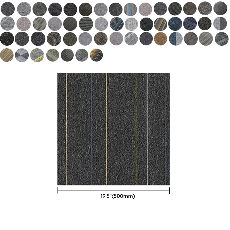 Indoor Carpet Tiles Level Loop Carpet Tiles with Fire Resistant Clearhalo 'Carpet Tiles & Carpet Squares' 'carpet_tiles_carpet_squares' 'Flooring 'Home Improvement' 'home_improvement' 'home_improvement_carpet_tiles_carpet_squares' Walls and Ceiling' 7185102