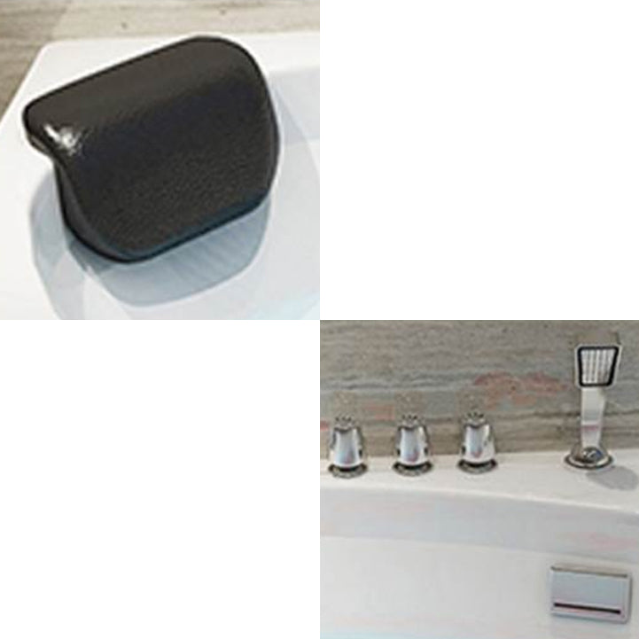 Back to Wall Bath Corner Acrylic Soaking White Modern Bathtub Clearhalo 'Bathroom Remodel & Bathroom Fixtures' 'Bathtubs' 'Home Improvement' 'home_improvement' 'home_improvement_bathtubs' 'Showers & Bathtubs' 7185412