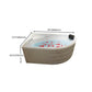 Back to Wall Bath Corner Acrylic Soaking White Modern Bathtub Clearhalo 'Bathroom Remodel & Bathroom Fixtures' 'Bathtubs' 'Home Improvement' 'home_improvement' 'home_improvement_bathtubs' 'Showers & Bathtubs' 7185418