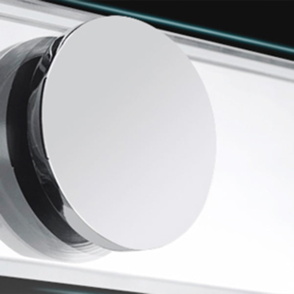 Silver Framed Shower Doors Double Sliding Clear Shower Bath Door Clearhalo 'Bathroom Remodel & Bathroom Fixtures' 'Home Improvement' 'home_improvement' 'home_improvement_shower_tub_doors' 'Shower and Tub Doors' 'shower_tub_doors' 'Showers & Bathtubs' 7187900