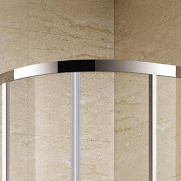 Silver Framed Shower Doors Double Sliding Clear Shower Bath Door Clearhalo 'Bathroom Remodel & Bathroom Fixtures' 'Home Improvement' 'home_improvement' 'home_improvement_shower_tub_doors' 'Shower and Tub Doors' 'shower_tub_doors' 'Showers & Bathtubs' 7187901