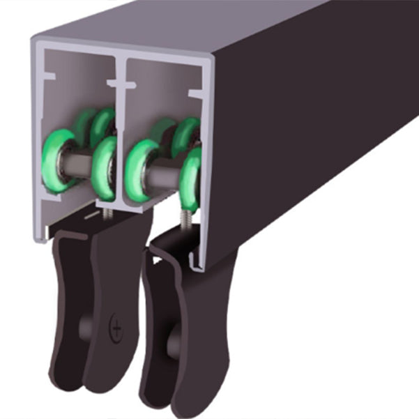 Semi Frameless Double Sliding Shower Door Tempered Glass Shower Screen Clearhalo 'Bathroom Remodel & Bathroom Fixtures' 'Home Improvement' 'home_improvement' 'home_improvement_shower_tub_doors' 'Shower and Tub Doors' 'shower_tub_doors' 'Showers & Bathtubs' 7187999