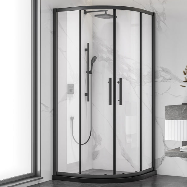 Aluminum Alloy Tempered Glass Shower Door Simple Shower Screen Clearhalo 'Bathroom Remodel & Bathroom Fixtures' 'Home Improvement' 'home_improvement' 'home_improvement_shower_tub_doors' 'Shower and Tub Doors' 'shower_tub_doors' 'Showers & Bathtubs' 7188030