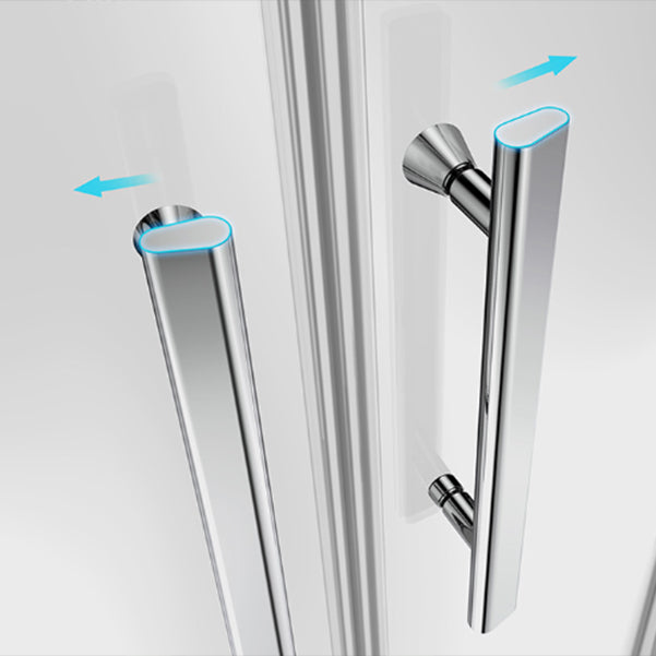 Aluminum Alloy Tempered Glass Shower Door Simple Shower Screen Clearhalo 'Bathroom Remodel & Bathroom Fixtures' 'Home Improvement' 'home_improvement' 'home_improvement_shower_tub_doors' 'Shower and Tub Doors' 'shower_tub_doors' 'Showers & Bathtubs' 7188044