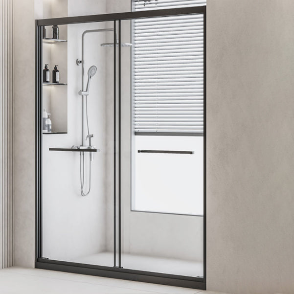 Framed Shower Bath Door Transparent Scratch Resistant Shower Door Clearhalo 'Bathroom Remodel & Bathroom Fixtures' 'Home Improvement' 'home_improvement' 'home_improvement_shower_tub_doors' 'Shower and Tub Doors' 'shower_tub_doors' 'Showers & Bathtubs' 7188074